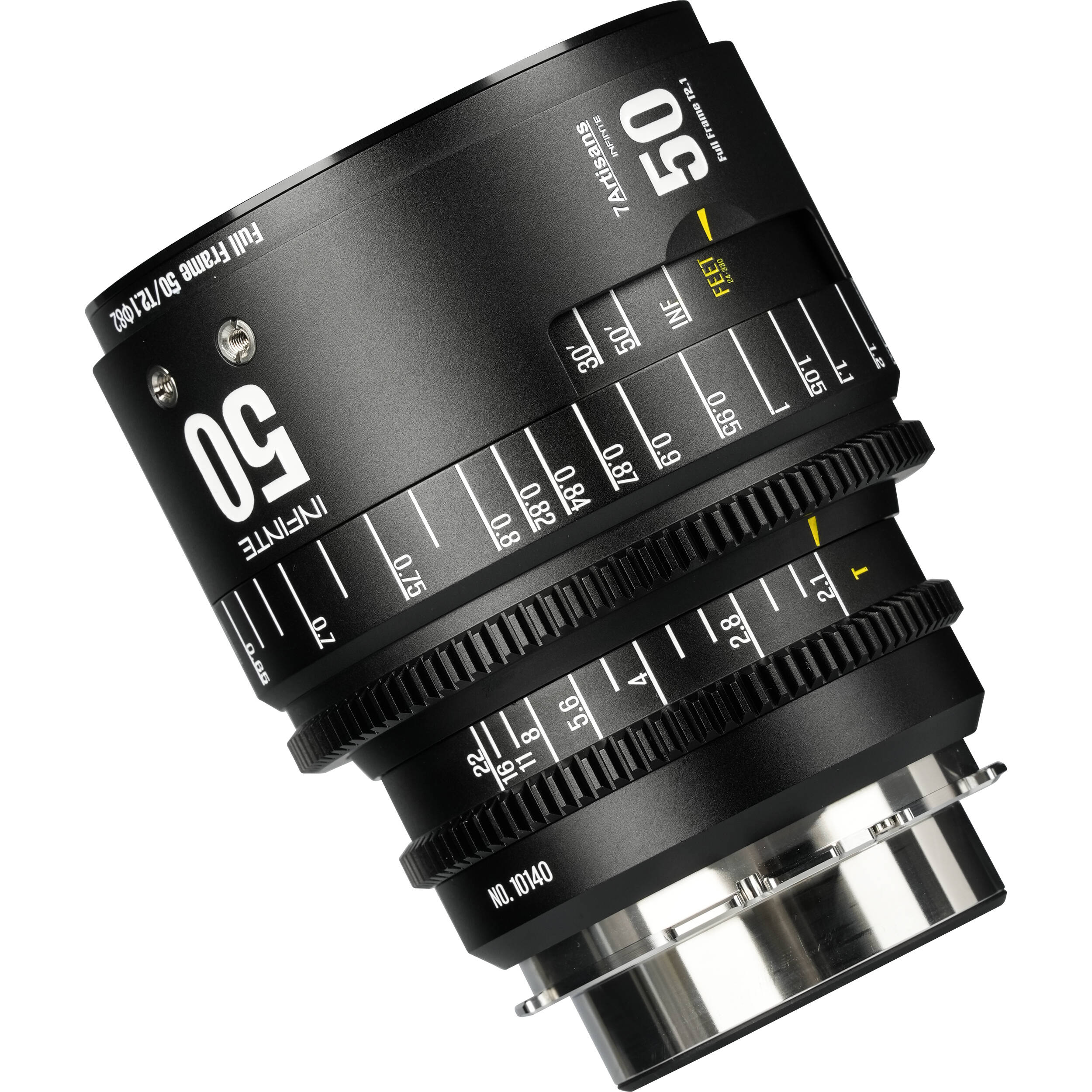 7Artisans INFINTE 50mm T2.1 Cine Lens (Canon EF, Black) - Image 4