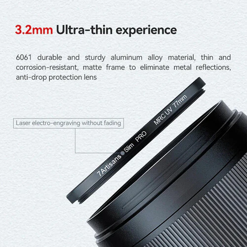 7artisans Photoelectric 77mm MRC-UV Filter - Image 6