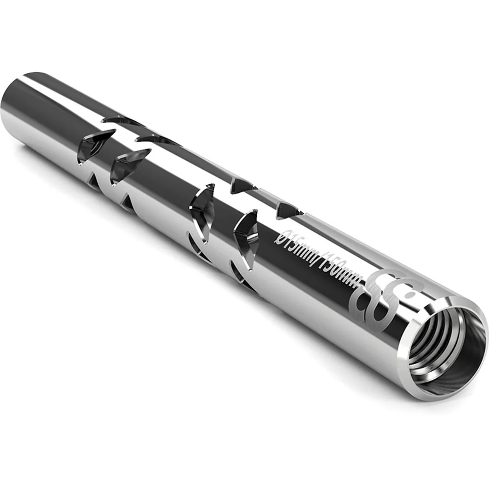 8Sinn 15mm Threaded Stainless Steel Rod with Cutouts (Single, 5.9") - Image 2