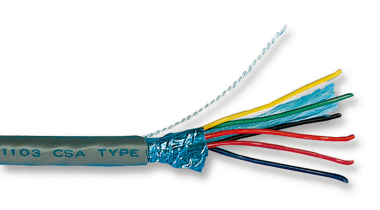 ALPHA WIRE B955042 Multicore Screened Cable, Pro-Tekt™, Per Metre, Grey, 4 Core, 20 AWG, 0.56 mm²