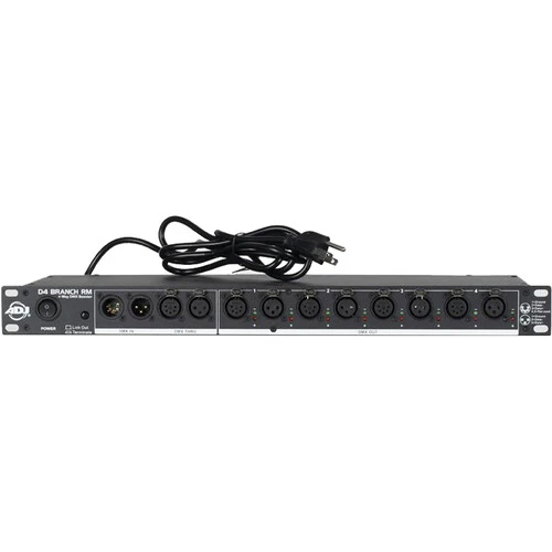 American Audio D4 Branch RM 4-Way DMX Distributor/Booster - Image 5