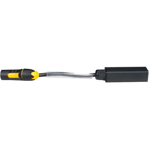 American DJ IP65 Locking Power Connector to Standard Locking Power Connector (1', White) - Image 2