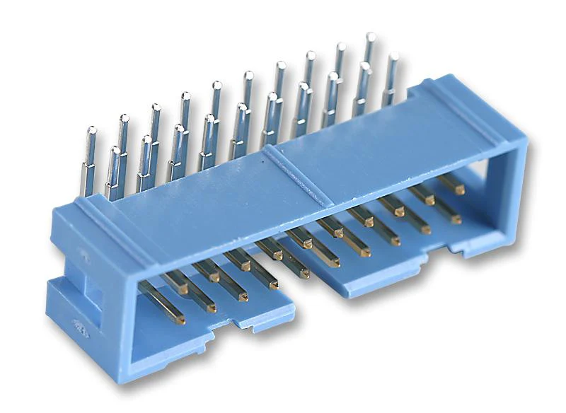 AMP - TE CONNECTIVITY 2-1761605-7 Wire-To-Board Connector, Right Angle, 2.54 mm, 20 Contacts, Header, AMP-LATCH Series, IDC / IDT