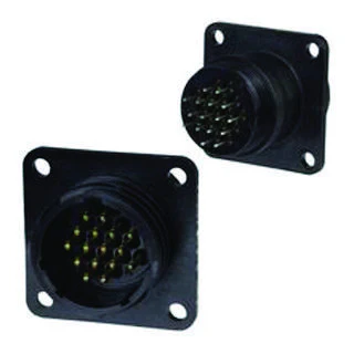 AMP - TE CONNECTIVITY 206430-3 CIRCULAR CONNECTOR RECEPTACLE, SIZE 11, 4 POSITION, PANEL