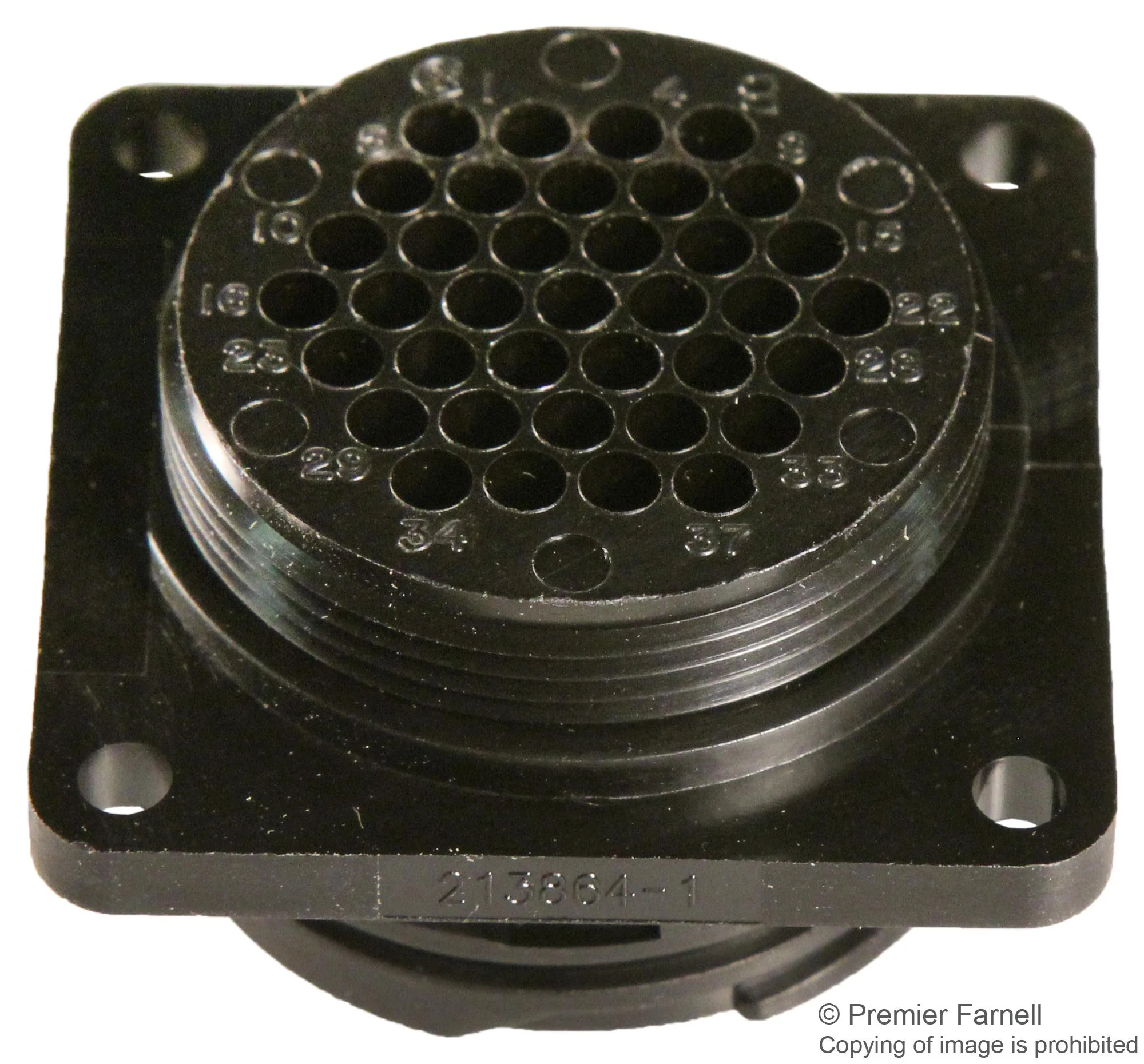 AMP - TE CONNECTIVITY 213864-1. CIRCULAR CONN, RCPT, 37POS, CRIMP - Image 3