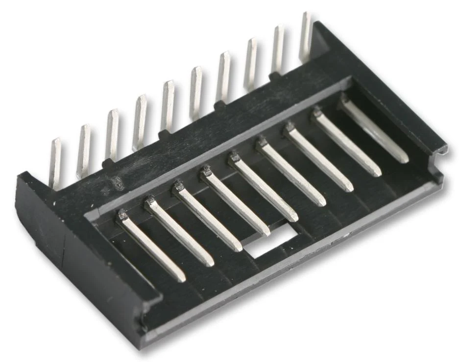 AMP - TE CONNECTIVITY 280523-1 Pin Header, Shrouded, Wire-to-Board, 2.54 mm, 1 Rows, 12 Contacts, Through Hole Right Angle
