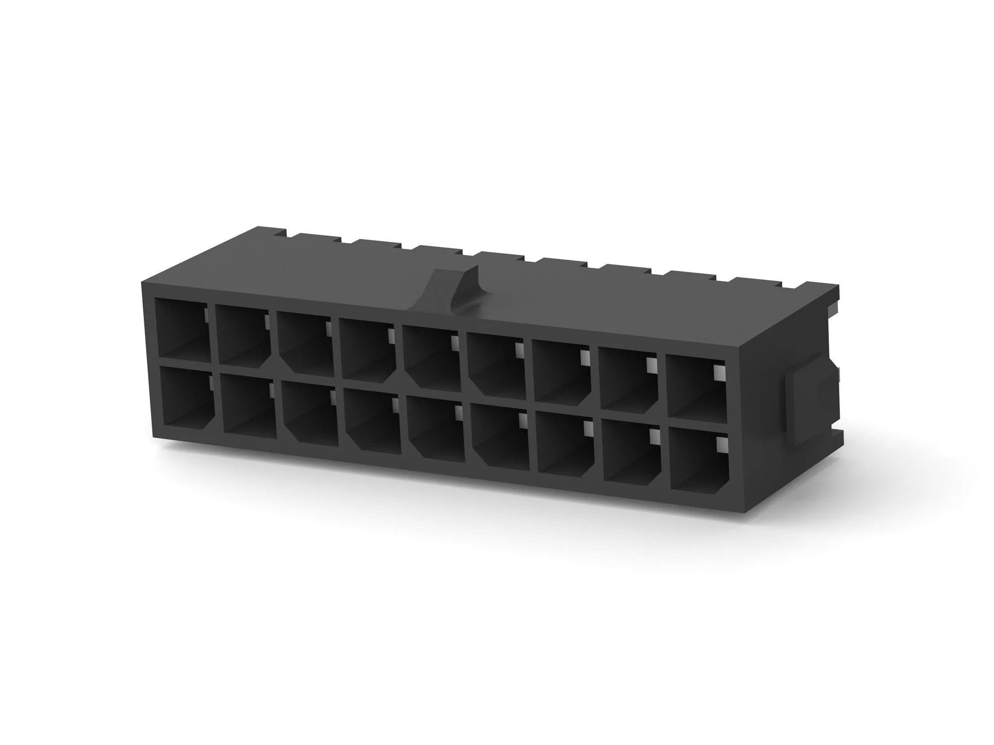 AMP - TE Connectivity 4-794630-8 4-794630-8 Pin Header Wire-to-Board 3 mm 2 Rows 18 Contacts Through Hole Micro MATE-N-LOK