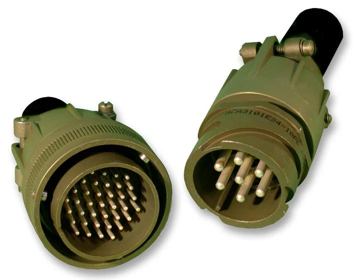 AMPHENOL INDUSTRIAL ACA3102E14S-1PBF80F0 Circular Connector, ACA Series, MIL-DTL-5015 Series, Box Mount Receptacle, 3 Contacts
