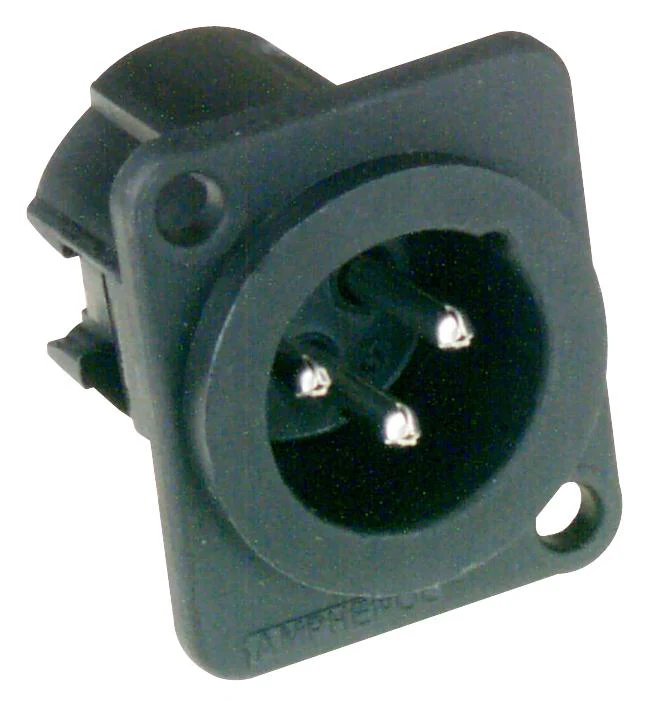Amphenol Industrial ACC00AF20-19P-003 ACC00AF20-19P-003 Circular Connector AC Wall Mount Receptacle 3 Contacts Crimp Pin Threaded 20-19
