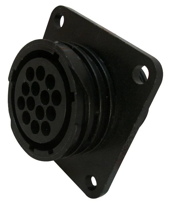 Amphenol Industrial ACC00AF20-22S-003 ACC00AF20-22S-003 Circular Connector AC Wall Mount Receptacle 6 Contacts Crimp Socket Threaded 20-22