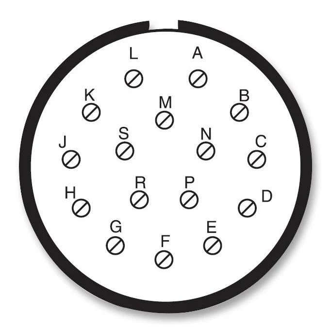 Amphenol Industrial D38999/20MG16BN D38999/20MG16BN Circular Connector MIL-DTL-38999 Series III Wall Mount Receptacle 16 Contacts - Image 2