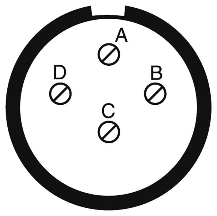Amphenol LTD D38999/24WC4SB-LC D38999/24WC4SB-LC Circular Connector MIL-DTL-38999 Series III Jam Nut Receptacle 4 Contacts - Image 2