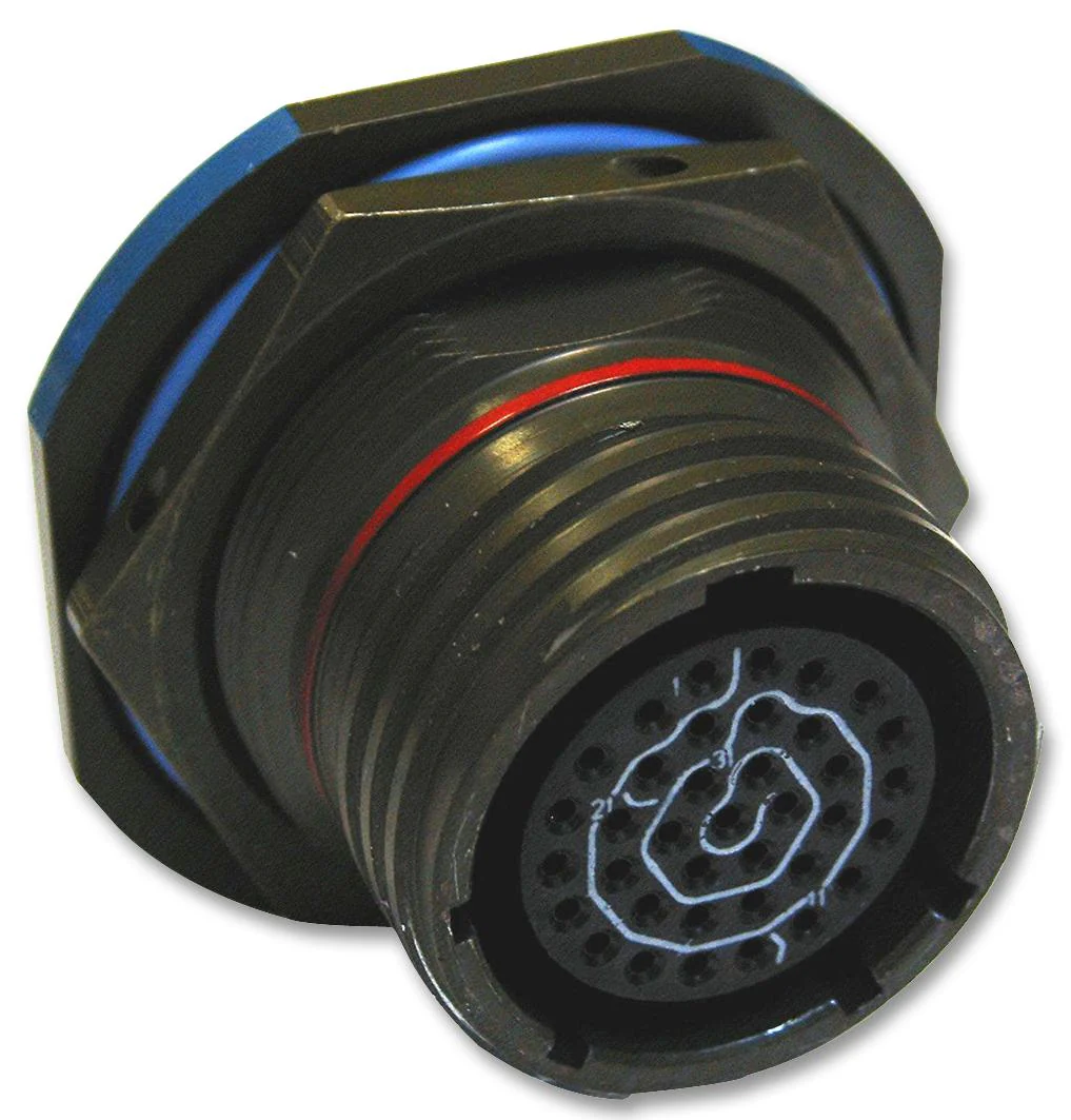 AMPHENOL SOCAPEX D38999/24WC98PA-LC Circular Connector, MIL-DTL-38999 Series III, DS38999/24 Series, Jam Nut Receptacle, 10 Contacts
