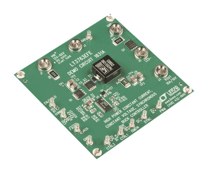 ANALOG DEVICES DC1831A Demonstration Board, LT3763EFE, LED Driver Controller, PWM, 12V to 60V Input, 15V, 10A Output - Image 2