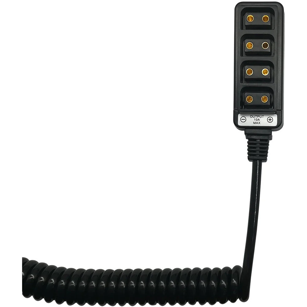 ANDYCINE Male D-Tap to 4-Port Female D-Tap Splitter Cable (Coiled) - Image 4
