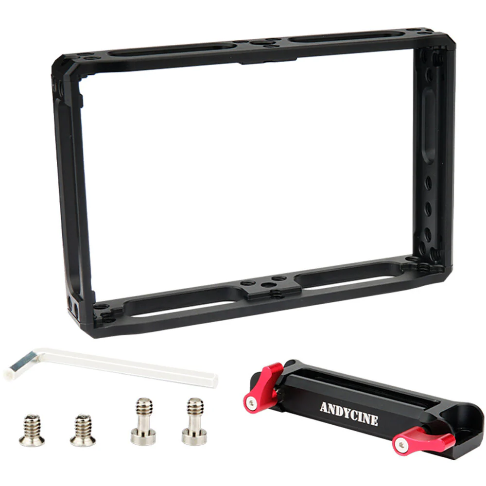 ANDYCINE Monitor Cage with HDMI Cable Clamp for A6 Plus 5.5" Monitor - Image 3
