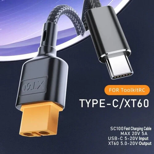 ANDYCINE USB-C PD to XT60 Charging Cable (3.3') - Image 3
