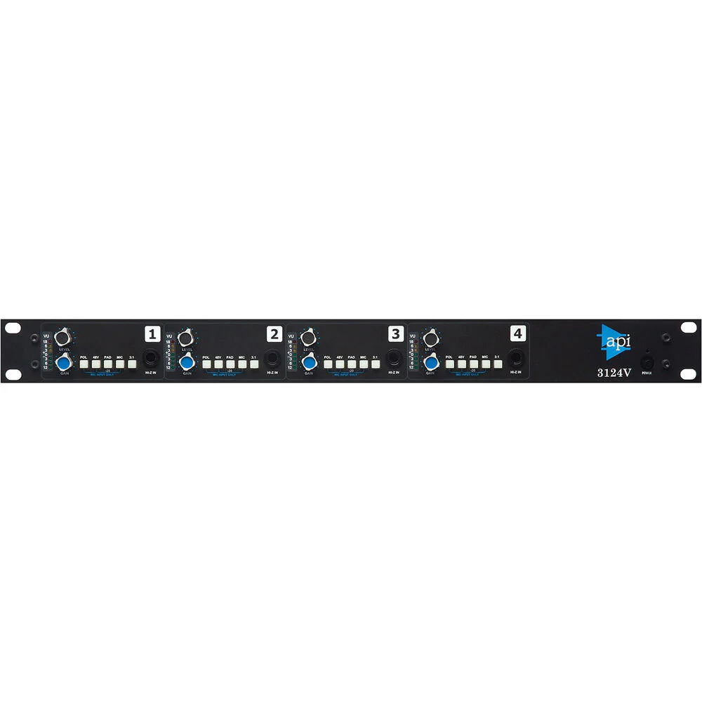 API AUDIO 3124V 4-Channel Microphone Preamp