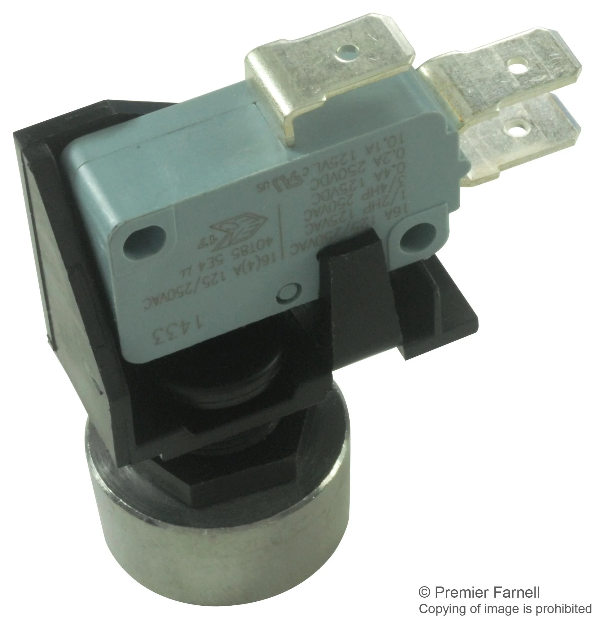 Arcolectric (BULGIN LIMITED) C0911KBAAJ C0911KBAAJ Industrial Pushbutton Switch 0900 Series 12.7 mm Spdt On-(On) Round Black - Image 2
