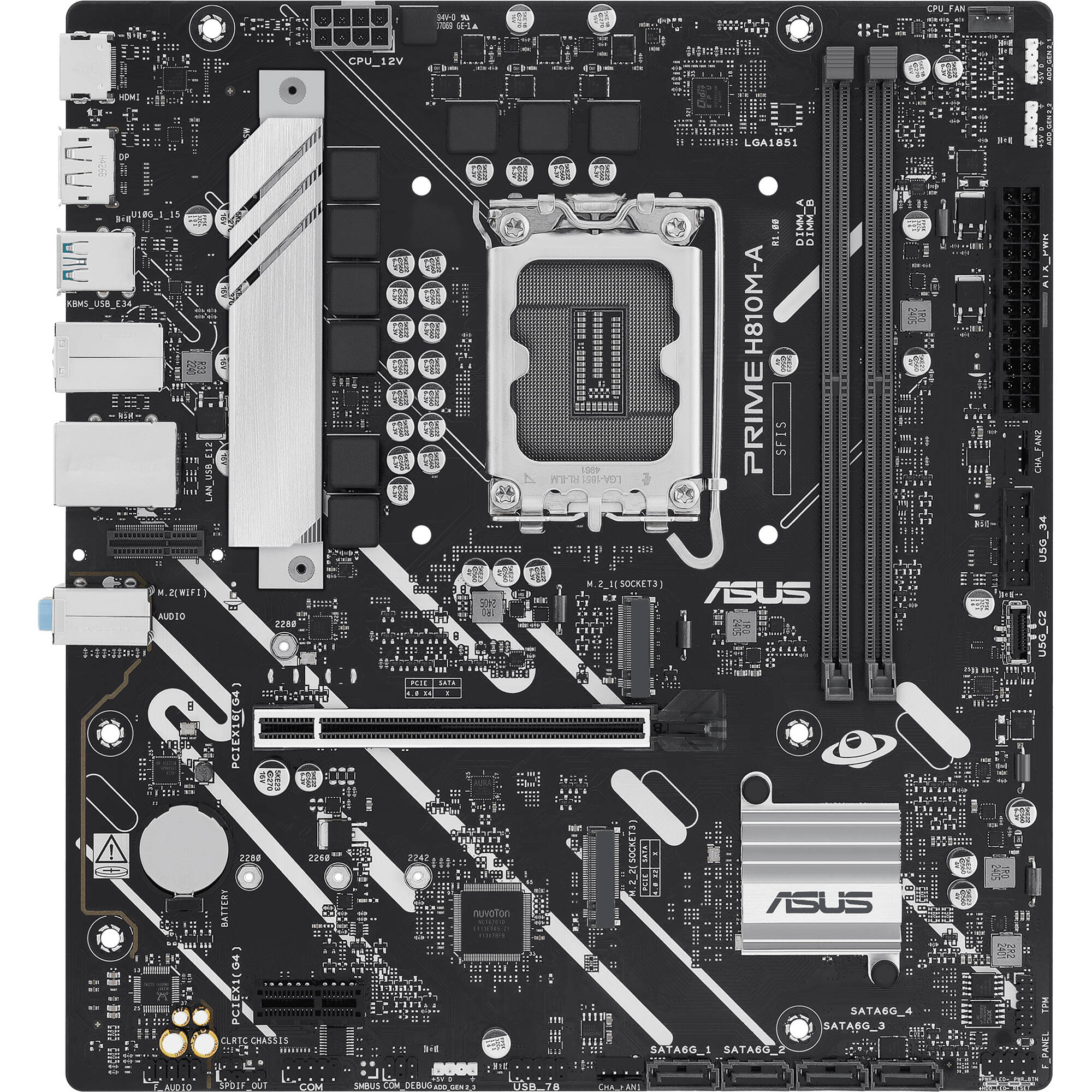 ASUS PRIME H810M-A-CSM LGA 1851 M-ATX Motherboard - Image 2