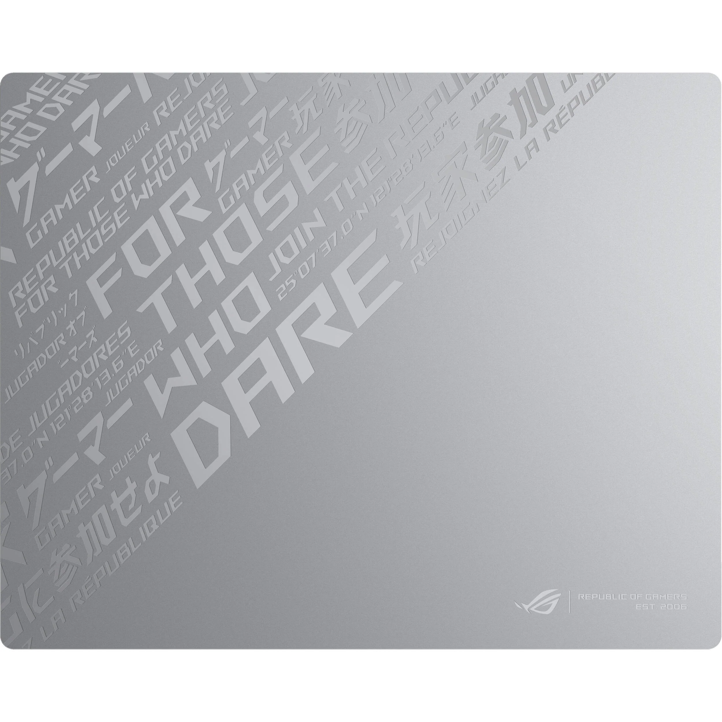 ASUS Republic of Gamers Moonstone Ace L Glass Gaming Mouse Pad (Moonlight White) - Image 6