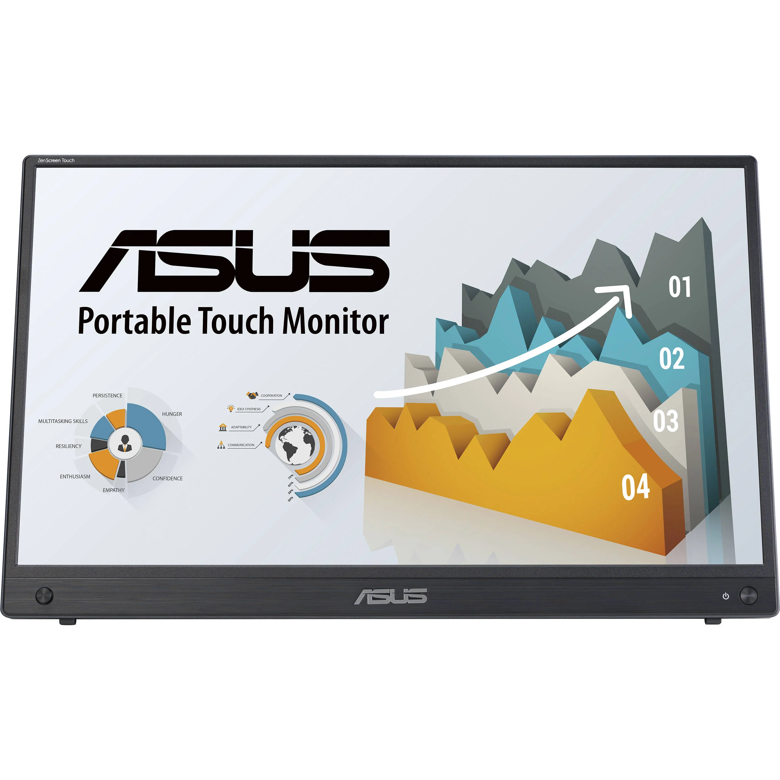 ASUS ZenScreen Touch MB16AMTR 15.6" Multi-Touch Portable Monitor - Image 2