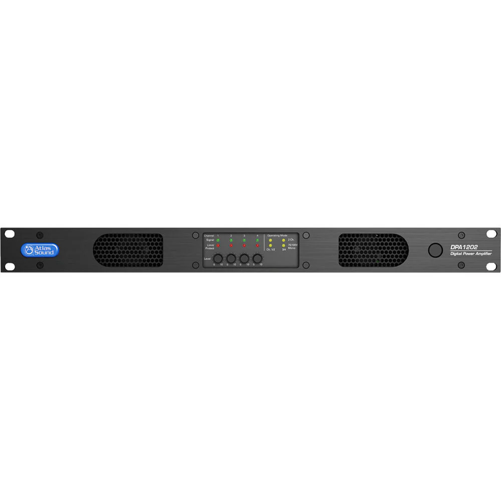 Atlas Sound DPA1202 1200W Networkable Multi-Channel Power Amplifier - Image 3