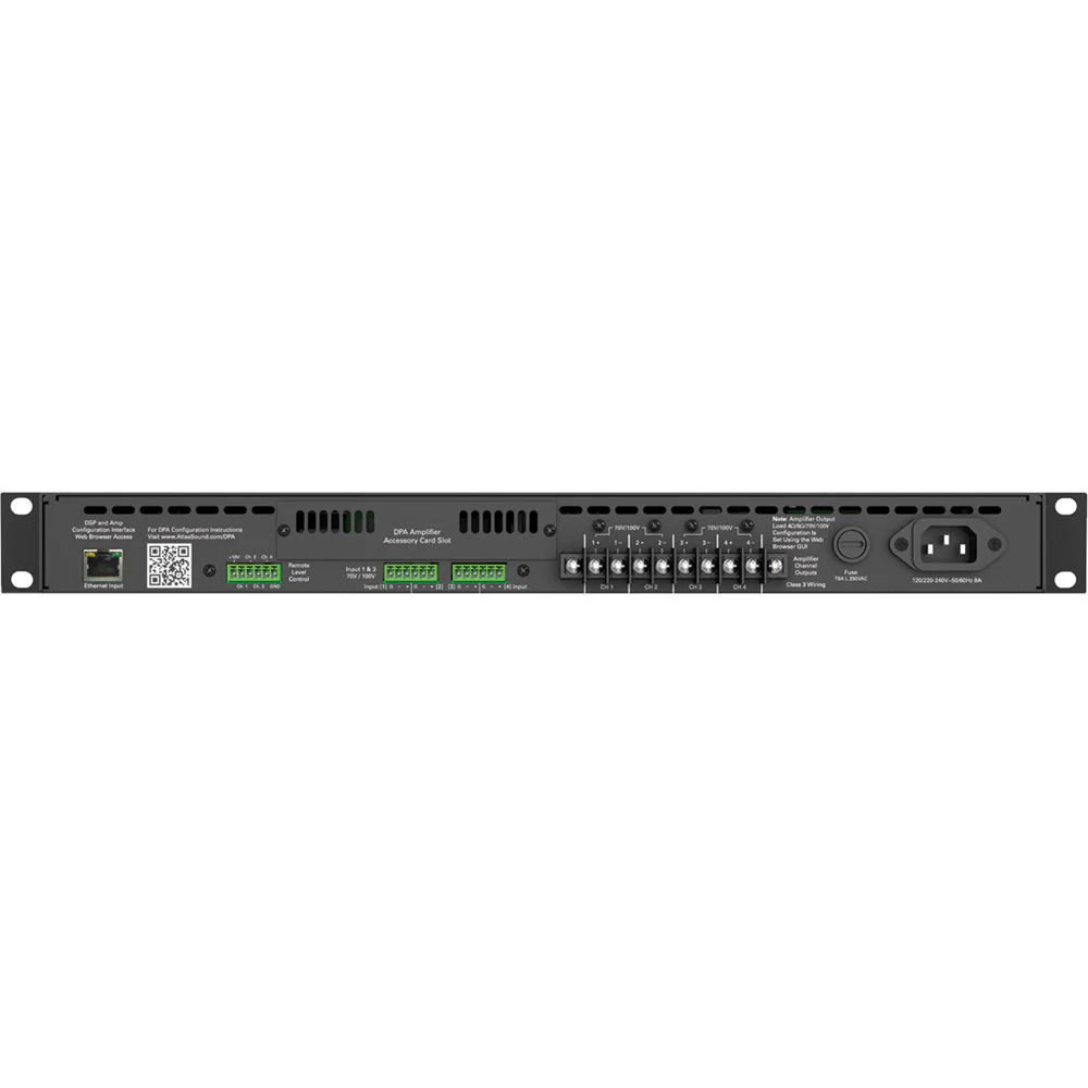 Atlas Sound DPA1202 1200W Networkable Multi-Channel Power Amplifier - Image 4