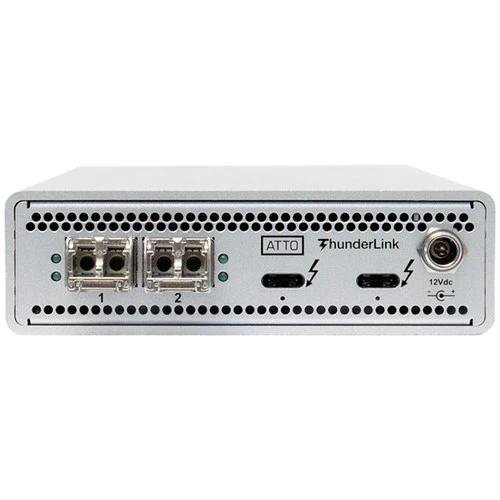 ATTO Technology ThunderLink NS 3252 Thunderbolt 3 to 2-Port 25GbE (SFP28) Adapter (US Power Cord)