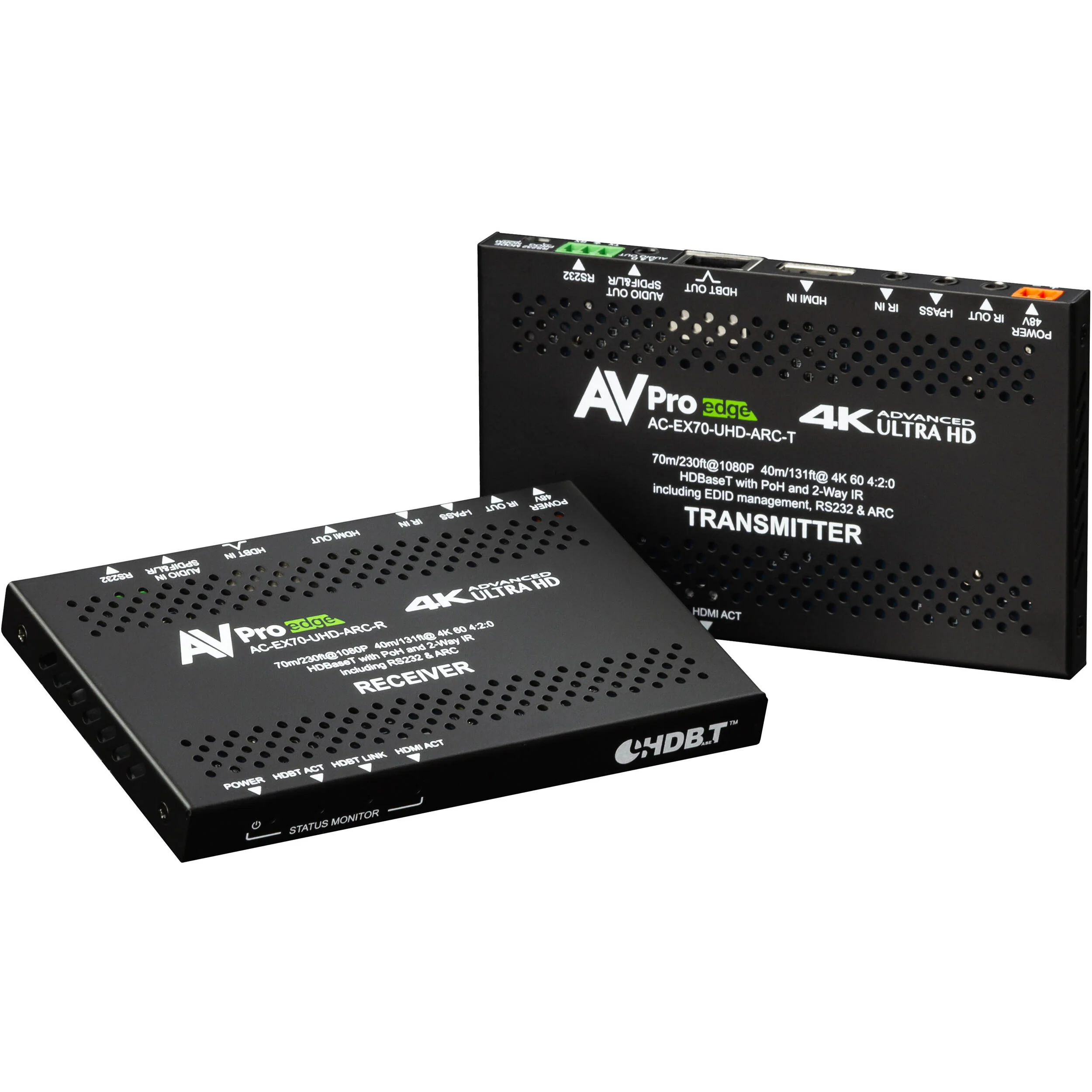 AVPro Edge Ultra-Slim 4K HDMI over HDBaseT Extender Set with Audio Return Channel (131') - Image 6