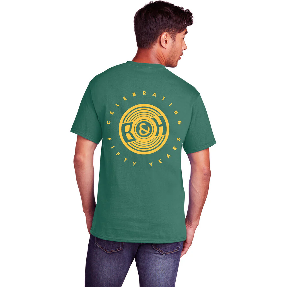 B&H Photo Video Commemorative T-Shirt with 1973 B&H Logo Graphics (Green, Medium, Special 50th Anniversary Edition) - Image 2