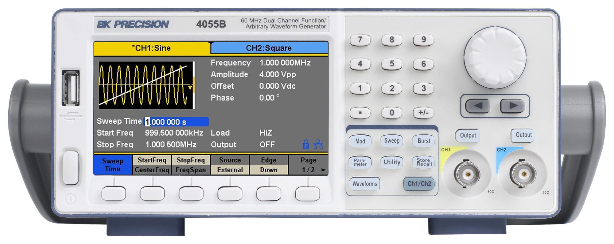 B&K PRECISION BK4055B FUNCTION/ARBITRARY WF GENERATOR, 2CH