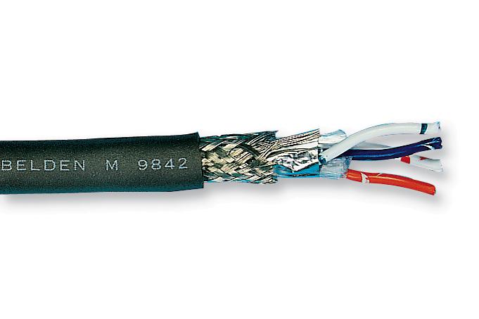 Belden 9841 060100 Multipair Cable Computer Screened 1 Pair 24 AWG 0.205 mm² 100 ft 30.5 m