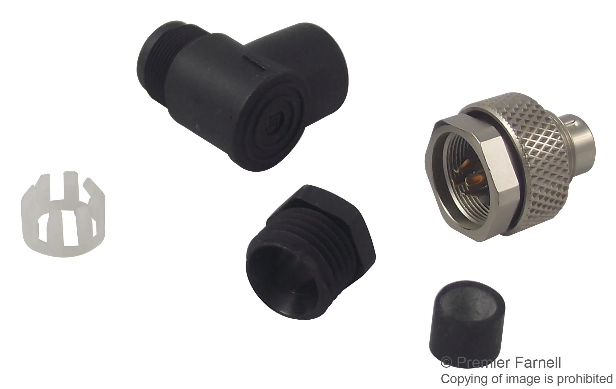 Binder 99 0409 70 04 Circular Connector 712 Series Cable Mount Plug 4 Contacts Solder Pin Nylon (Polyamide) Body - Image 2