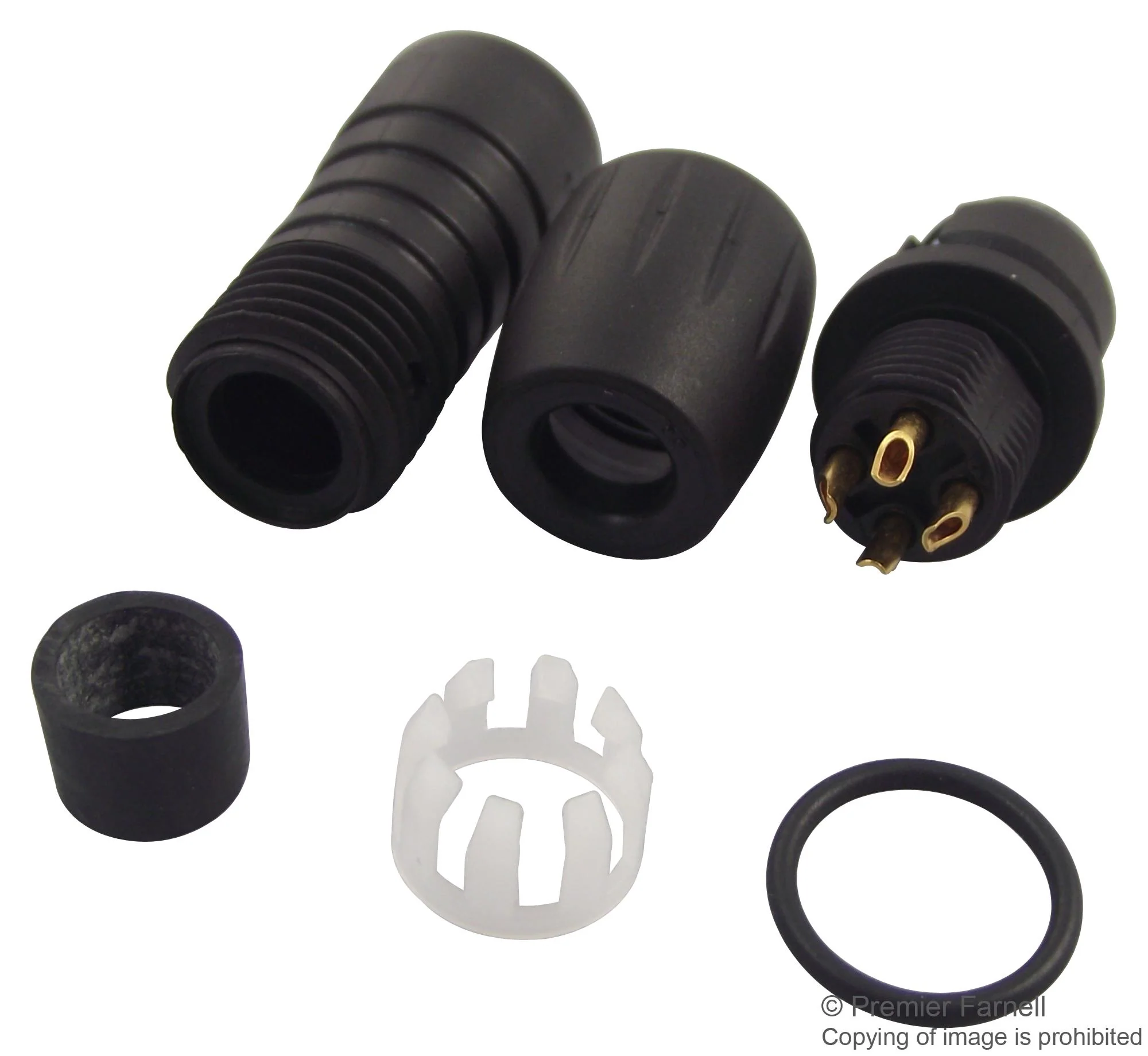 Binder 99-9210-00-04 99-9210-00-04 Circular Connector 620 Series Cable Mount Receptacle 4 Contacts Solder Socket - Image 2