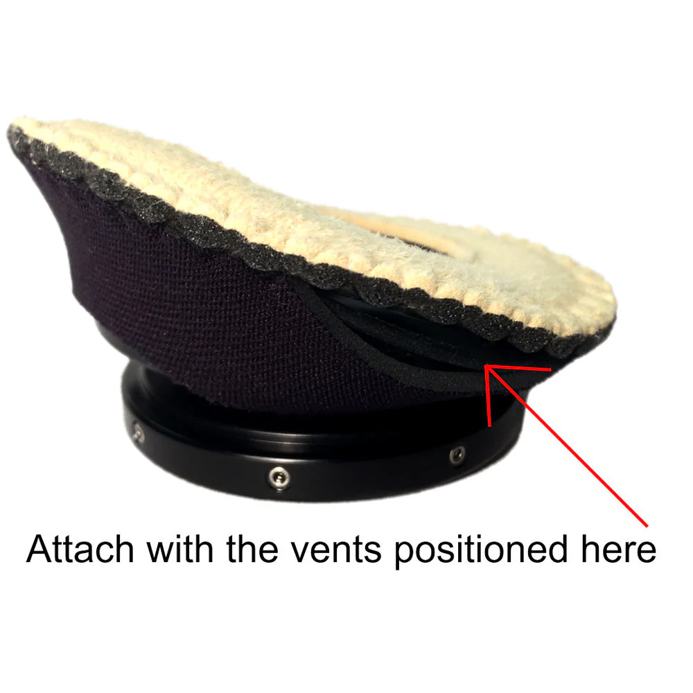Bluestar Mid Round Viewfinder Eyecushion for ALEXA & AMIRA (Ultrasuede, Black) - Image 3