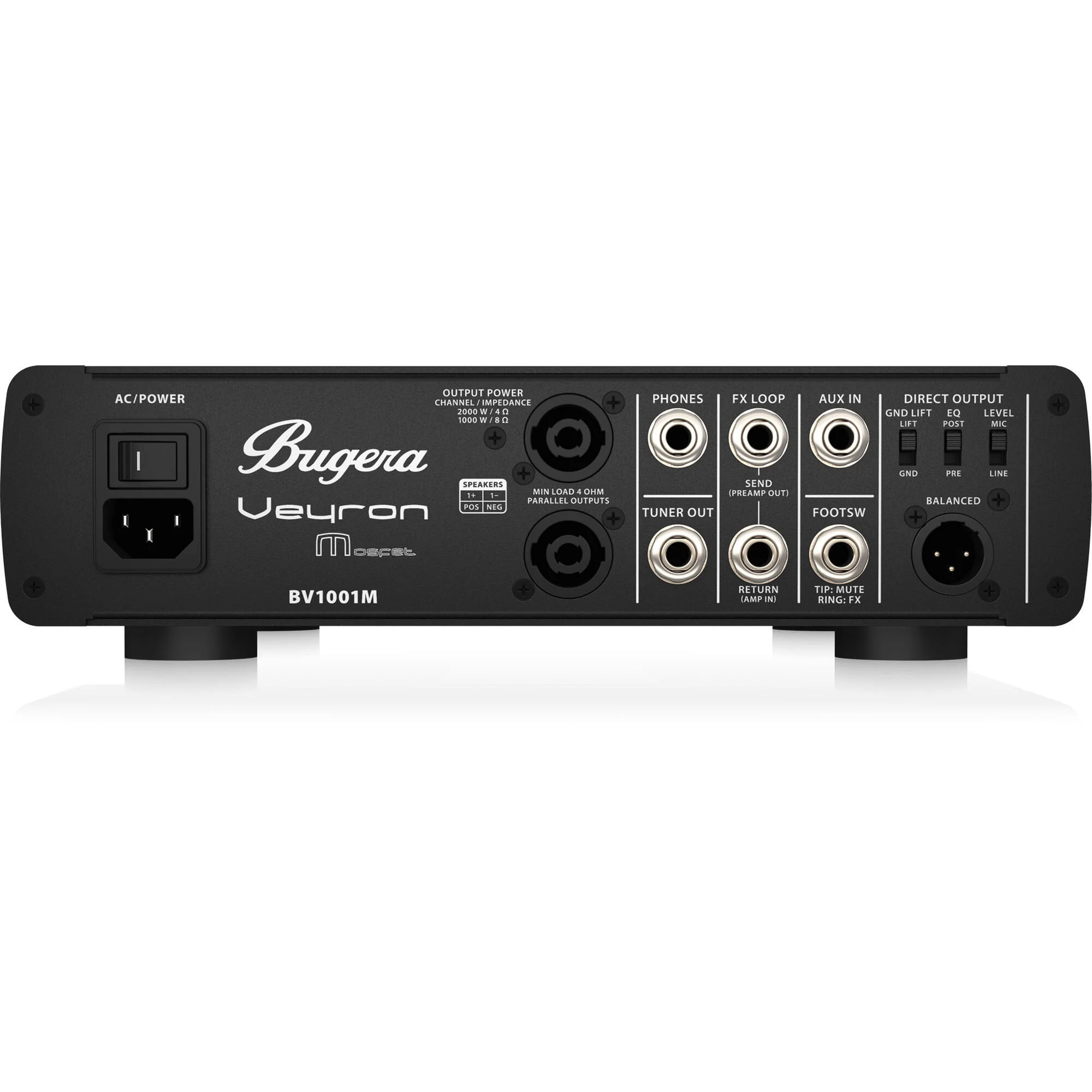 Bugera Veyron MOSFET BV1001M 2000W Bass Amplifier Head - Image 5
