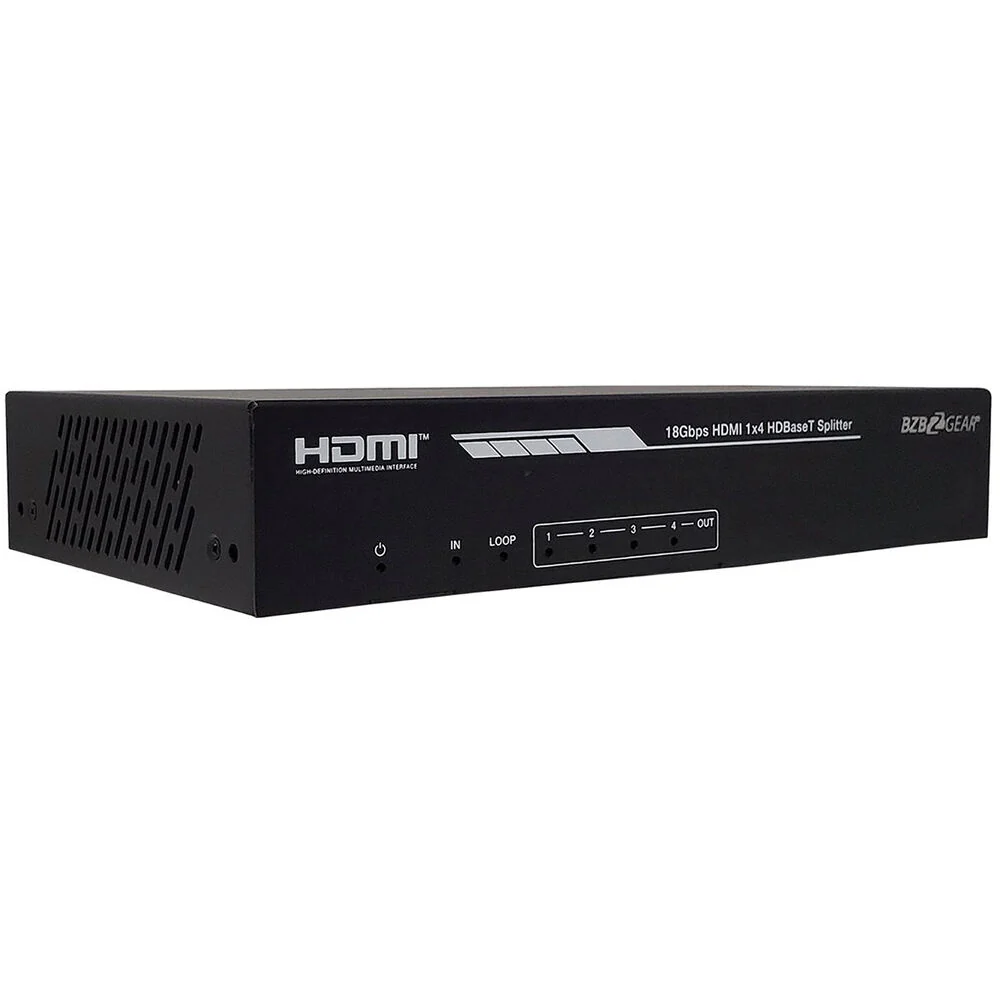 BZBGear 1x4 UHD 4K 18 Gb/s HDMI-over-HDBaseT Splitter/Distribution Amplifier - Image 4