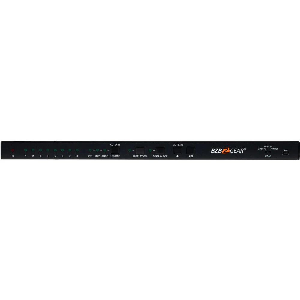 BZBGear 8-Port HDMI 4K 18Gbps 60Hz Splitter/Distribution Amplifier with CEC Turn On/Off TV - Image 3