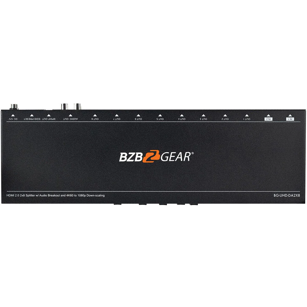 BZBGear 8-Port HDMI 4K 18Gbps 60Hz Splitter/Distribution Amplifier with CEC Turn On/Off TV - Image 5