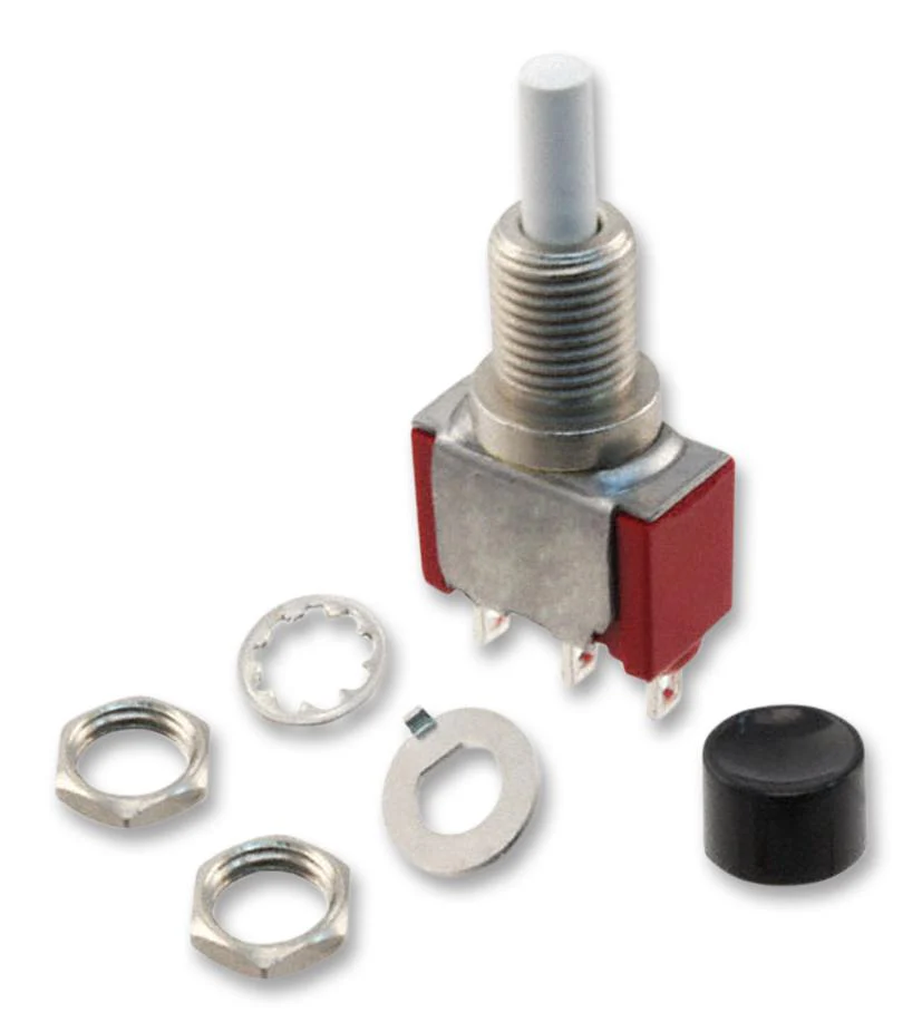 C&K Components 8161SHZQE2 8161SHZQE2 Pushbutton Switch 8060 6.4 mm Spdt On-On Round Black