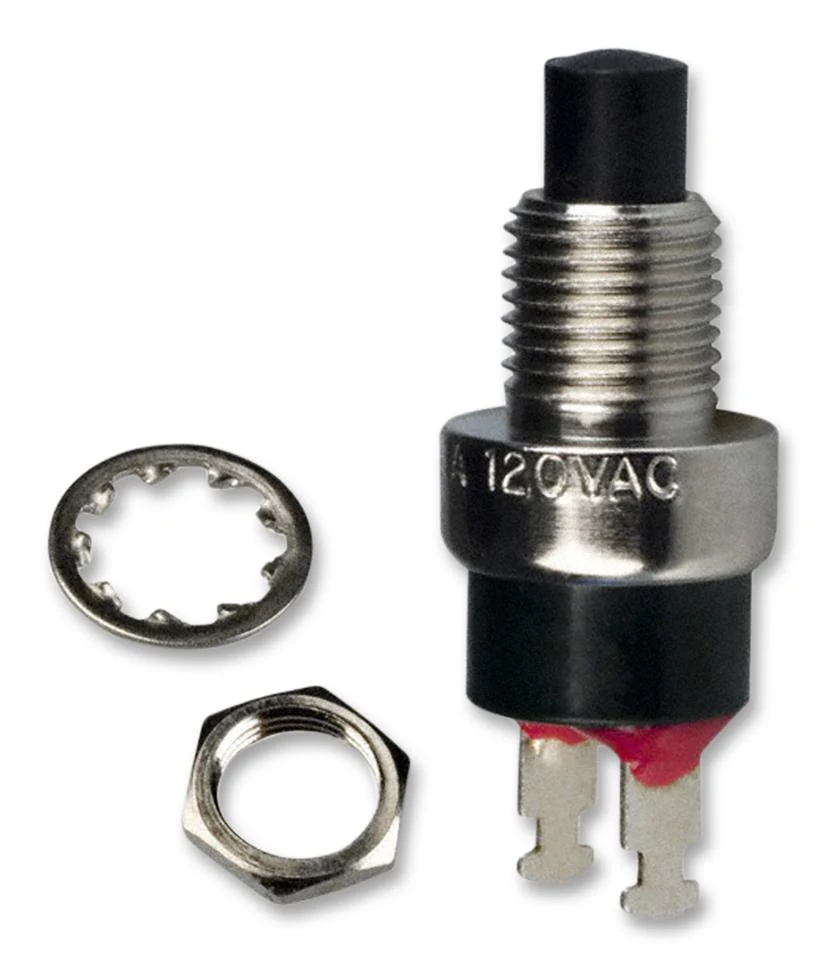 C&K Components 8551MZQE2 8551MZQE2 Pushbutton Switch 8500 6.4 mm SPST-NO Off-(On) Plunger Black