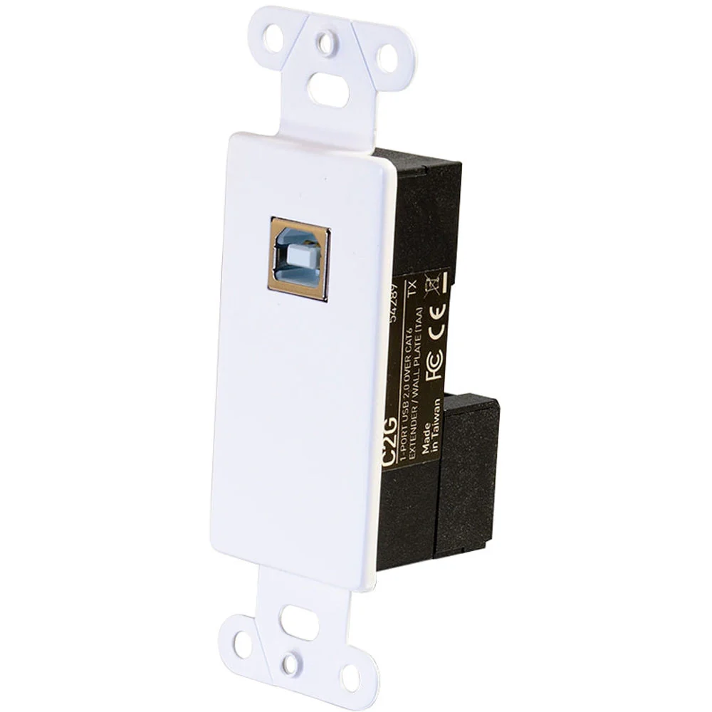 C2G 1-Port USB 2.0 Over Cat6 Wall Plate to Box Extender Up to 150ft (TAA Compliant) - Image 4