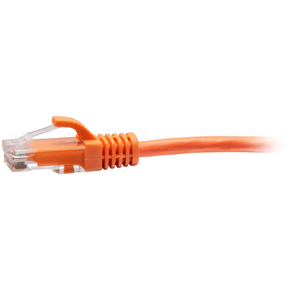 C2G Cat6a Snagless Unshielded (UTP) Slim Ethernet Network Patch Cable (25', Orange) - Image 2