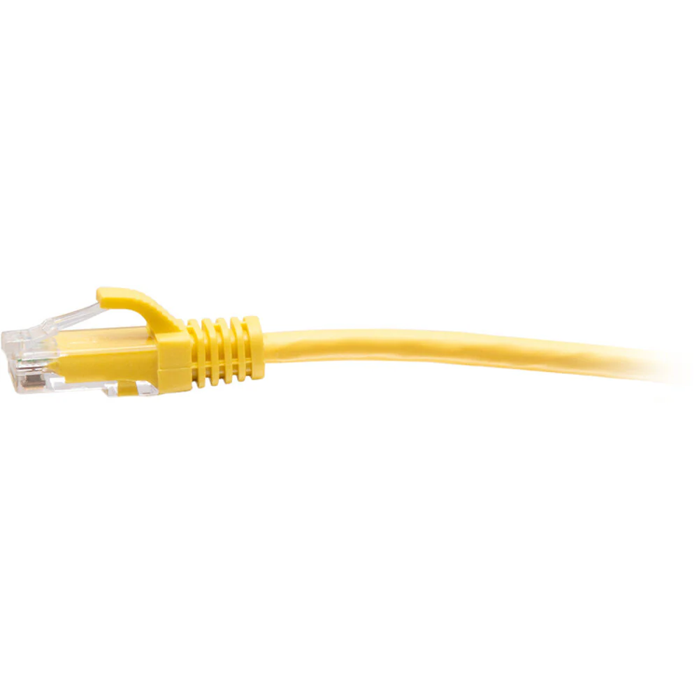 C2G Cat6a Snagless Unshielded (UTP) Slim Ethernet Network Patch Cable (25', Yellow) - Image 2