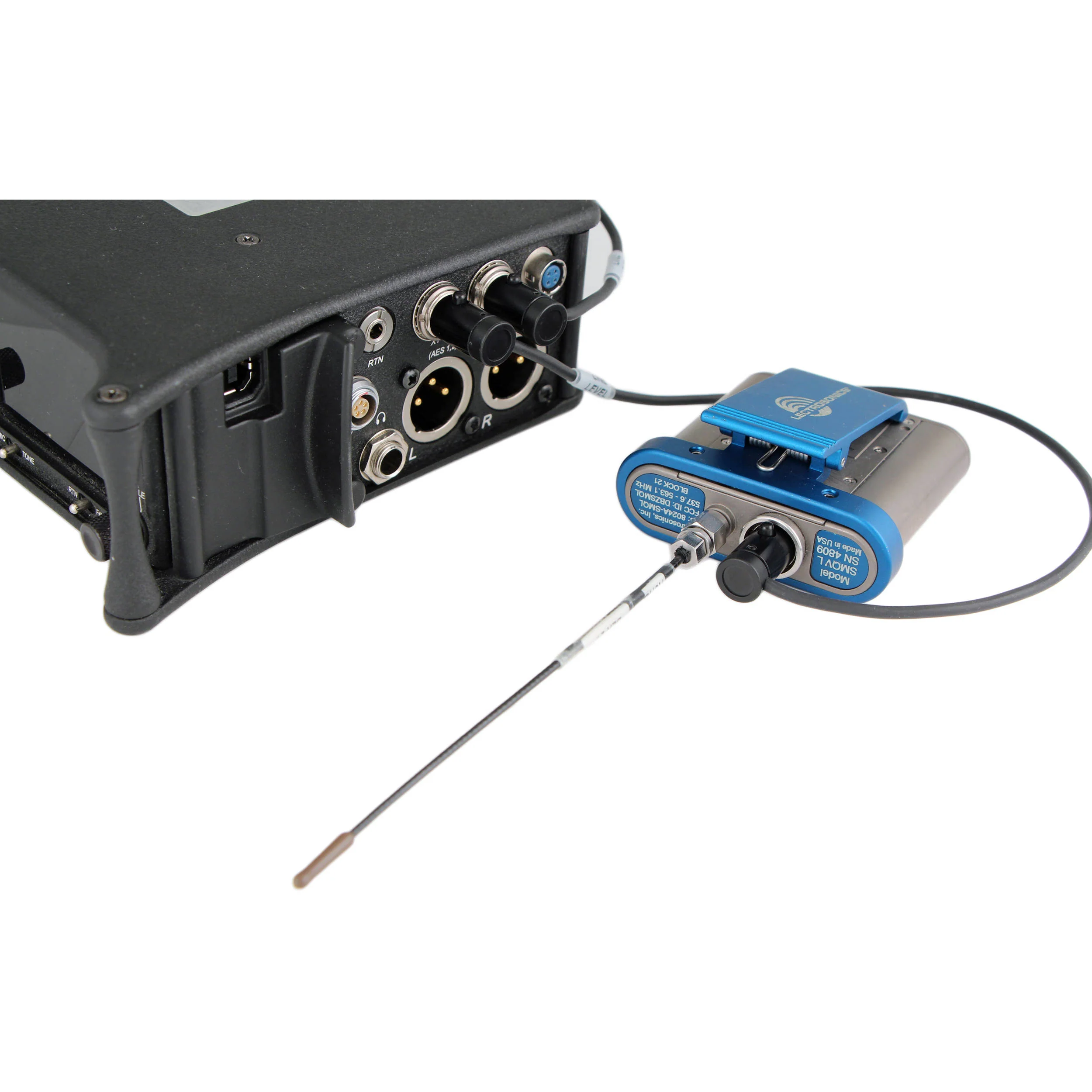 Cable Techniques Low-Profile TA3F to TA5F Adapter Cable (12", Black Caps) - Image 2