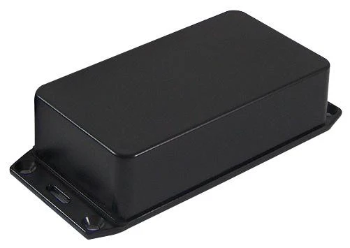 CAMDENBOSS BIM2004/IP-BLK IP65 Black ABS Enclosure with Flanged Lid - 140x67x41mm