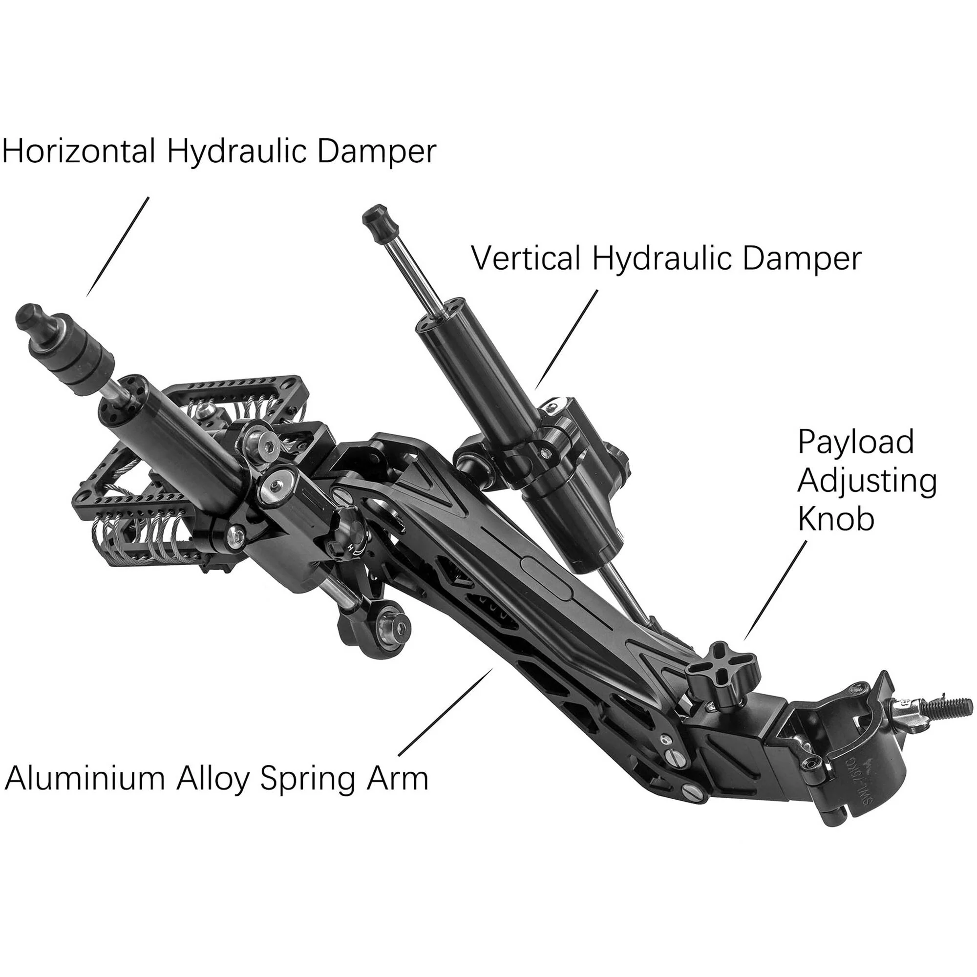 CAME-TV GS11 Camera Stabilizer Arm with Suction Mount Kit (2 to 22 lb Load) - Image 3
