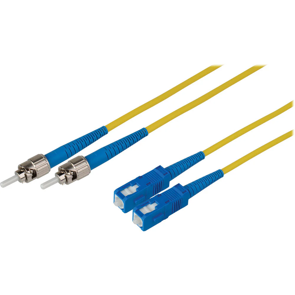 Camplex Duplex ST to Duplex SC Singlemode Fiber Optic Patch Cable (Yellow, 9.84')