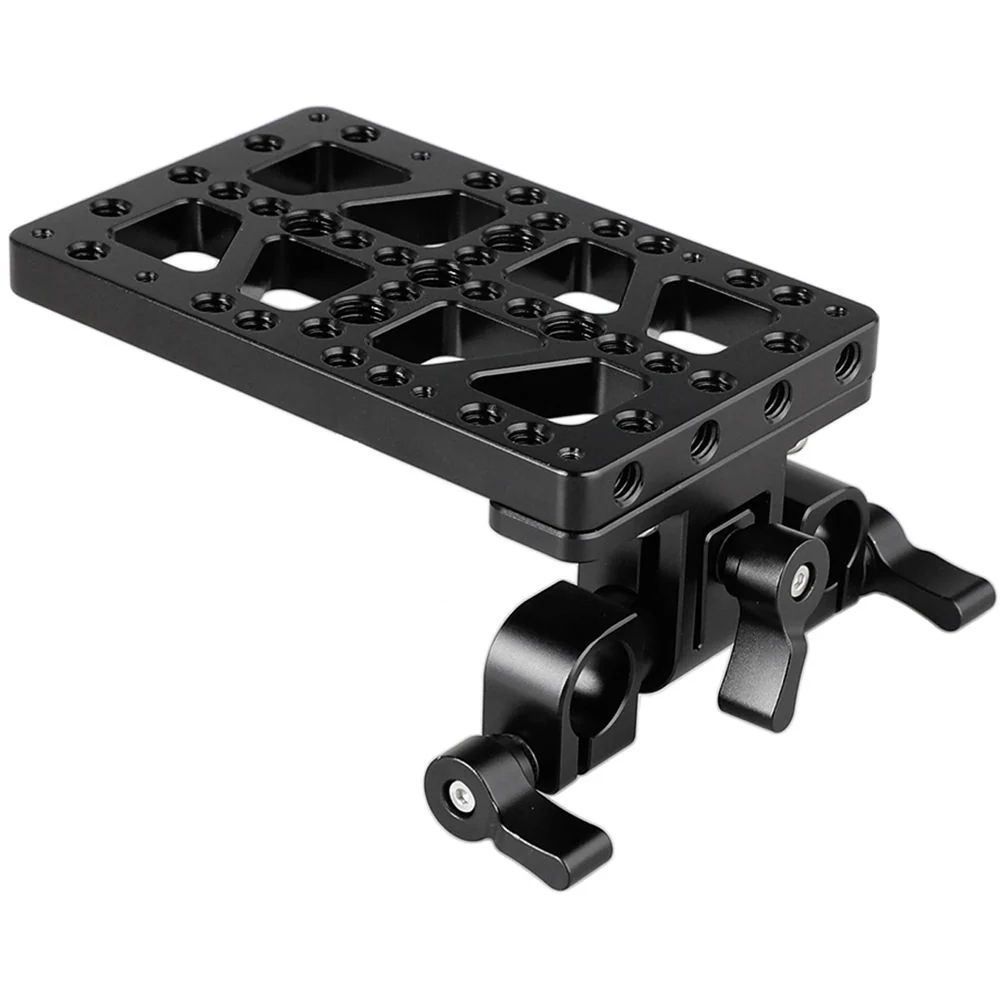 CAMVATE Battery Backboard Cheese Plate with 15mm Rod Clamp for Gold Mount Plate - Image 2